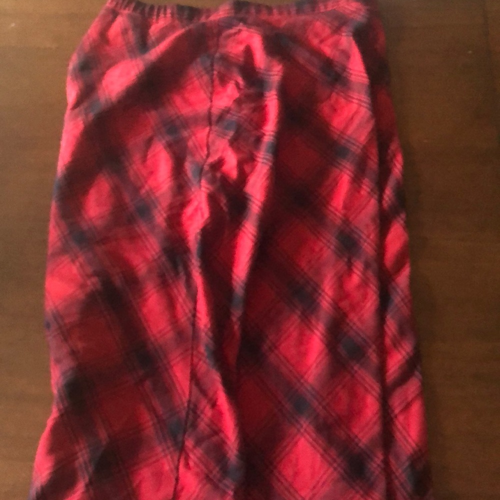 Red and black skirt